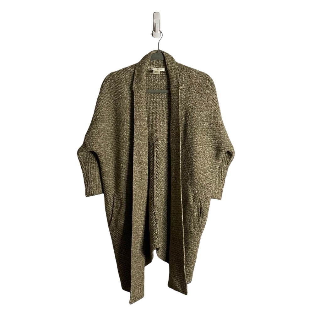 Kaisely Khaki Women's Open-Front Cardigan